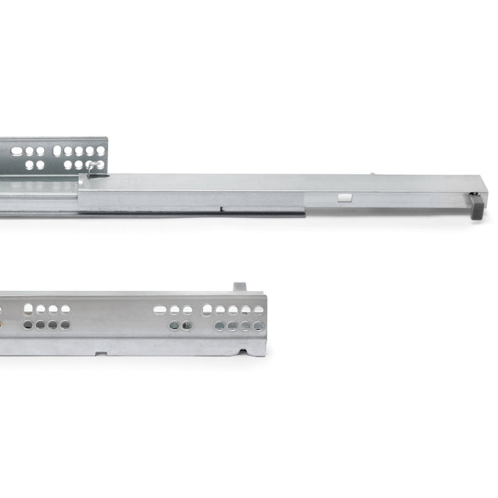 Satz Unterflurführungen Silver, Vollauszug, Push, T 250mm, Stahl, Verzinkt