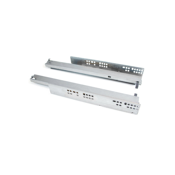 Satz Unterflurführungen Silver, Vollauszug, Push, T 250mm, Stahl, Verzinkt