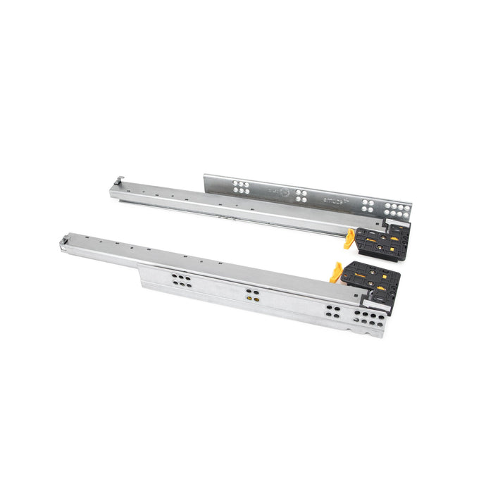 Satz Unterflurführungen Silver, Vollauszug, Schließautomatik Halterung, T 540mm, Stahl, Verzinkt