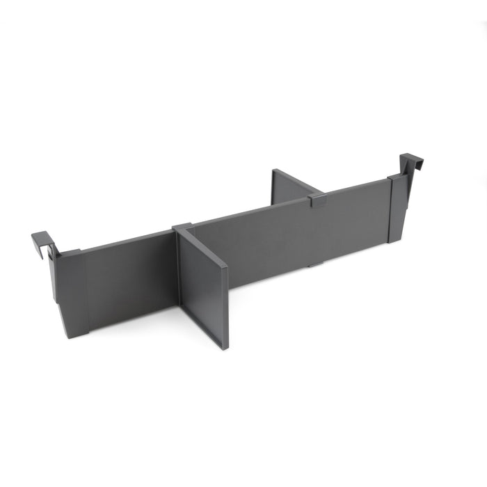 Trennwandset die Innenausstattung der Schubladen Vertex-Concept, Breite 600mm, Aluminium Kunststoff, Anthrazitgrau