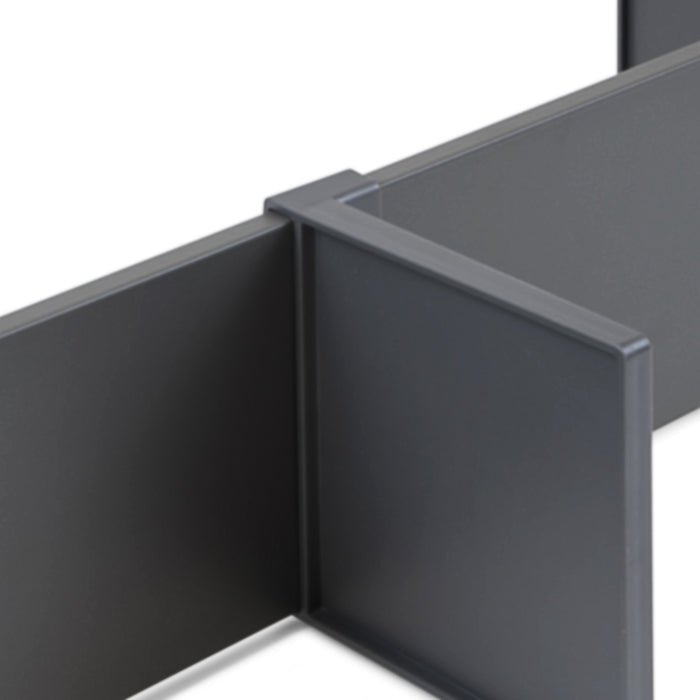 Trennwandset die Innenausstattung der Schubladen Vertex-Concept, Breite 600mm, Aluminium Kunststoff, Anthrazitgrau