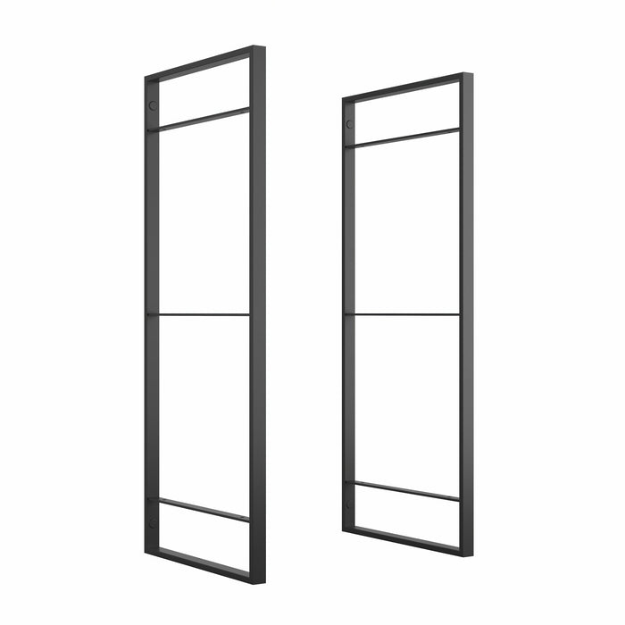 Satz Lader Regalrahmen Set, H 830mm, Stahl, Schwarz lackiert