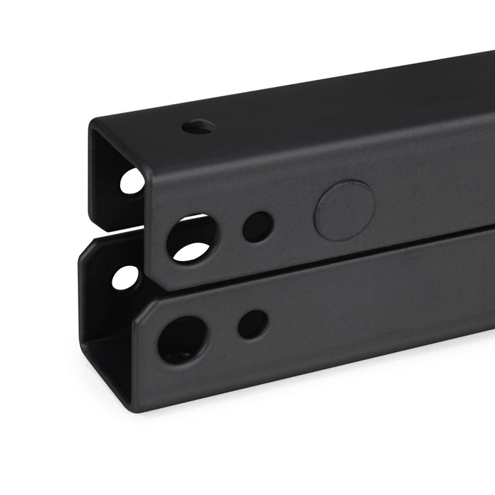 Satz Couchtisch Hebemechanismus-Set, ermöglicht das Anheben des Tisches um 135 mm, Stahl, Schwarz lackiert