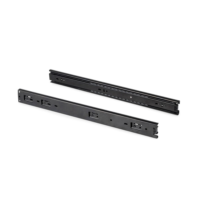 5er Satz Kugelführungen, H 45mm, T 450mm, Vollauszug, Schwarz