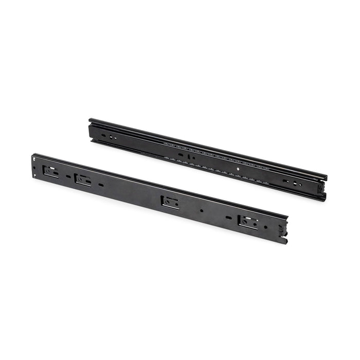 5er Satz Kugelführungen, H 45mm, T 600mm, Vollauszug, Schwarz
