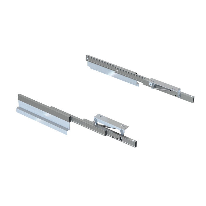 Führung Oplà Folding+39 ausziehbaren hochkplappbaren Tisch, Aluminium, Edelstahl eloxiert