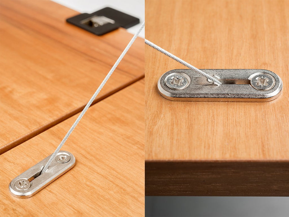 Klapptürmechanismus Miniwinch Abdeckung, 10kg, Stahl Kunststoff, Grau