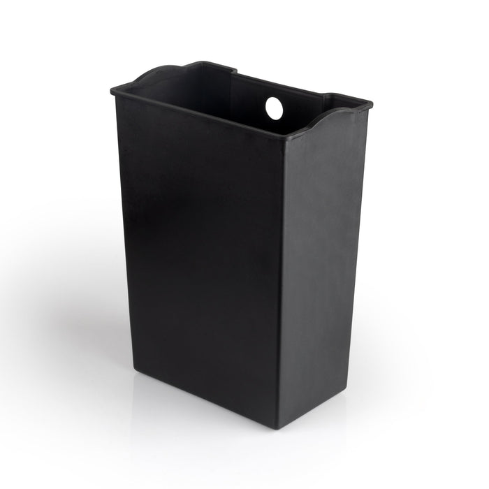 Recyclingbehälter, Outdoor, Deckelöffnung Fußpedal, rechteckig, 1x12 Liter, Aluminium, weiss lackiert