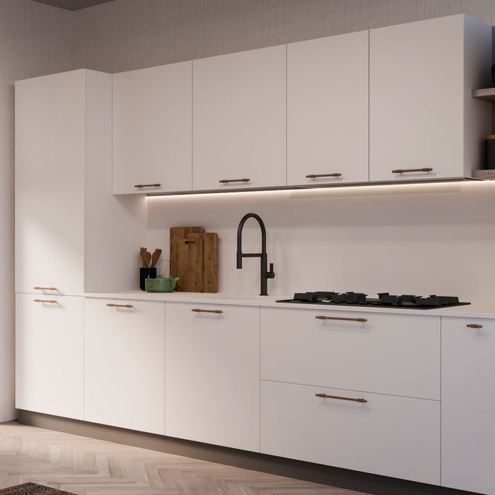 Lot von 5 Möbelgriffe Riad, L232mm, 192mm Achsenabstand, Aluminium, Bronze