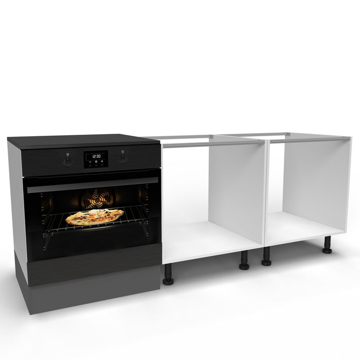 Lot 4 TraversenProfilen Albeam Küchenmöbel, Anschraubbeschlägen, Aluminium Kunststoff, matt eloxiert