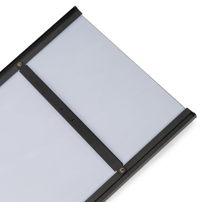 Ausziehbarer Innenspiegel Schränke, Tiefschwarz lackiert, Stahl Kunststoff Glas