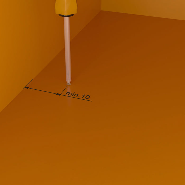 Satz von 2 x 1,15 m langen Luxe-Garderobenstangen Halterungen, Aluminium Kunststoff, Steingrau lackiert