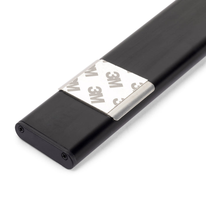 USB wiederaufladbare LED-Wandleuchte Kaus Black Näherungssensor, L240mmKunststoff Aluminium, Schwarzer Metallic-Lack