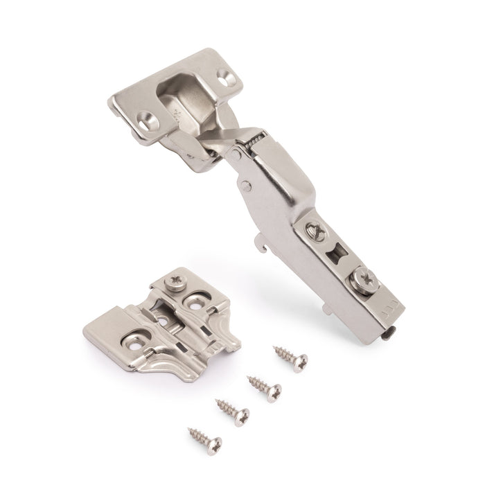 Kit von 20 Topfscharniere X92 telanschlag, Schließautomatik, Kreuzmontageplatten zum Schrauben, Stahl, vernickelt