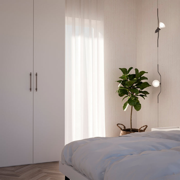 Lot von 5 Möbelgriffe Riad, L168mm, 128mm Achsenabstand, Aluminium, Bronze