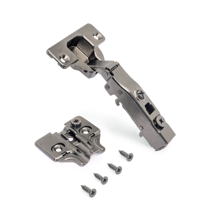 Kit von 20 Topfscharniere X91N Eckanschlag Anschraubplatte, H 0, Stahl, Titan-Ausführung