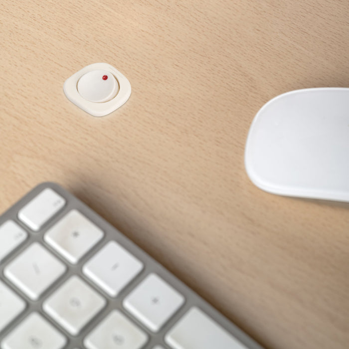 Satz von 10 Schaltern die Unterputzmontage D21x21, Kunststoff, Weiß