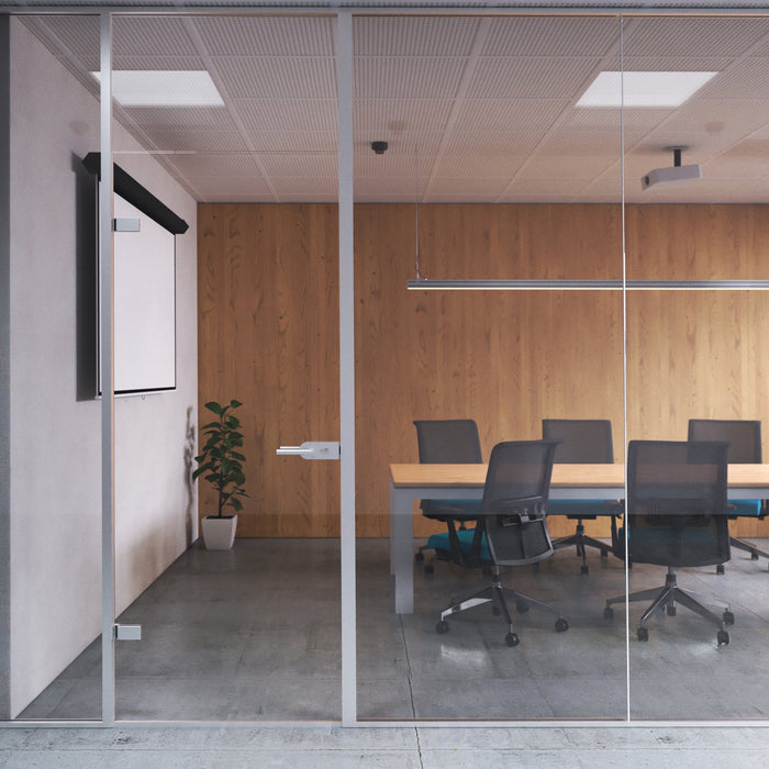 Schloss Glastür Holzrahmen, Zylinder Schlüssel, Glastür 8-12mm, Stahl Aluminium, matt eloxiert