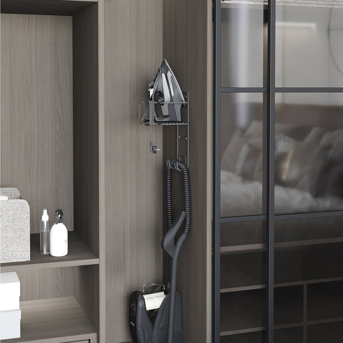 Halter Bügeleisen Bügelbrett, Stahl, Grau anthrazit