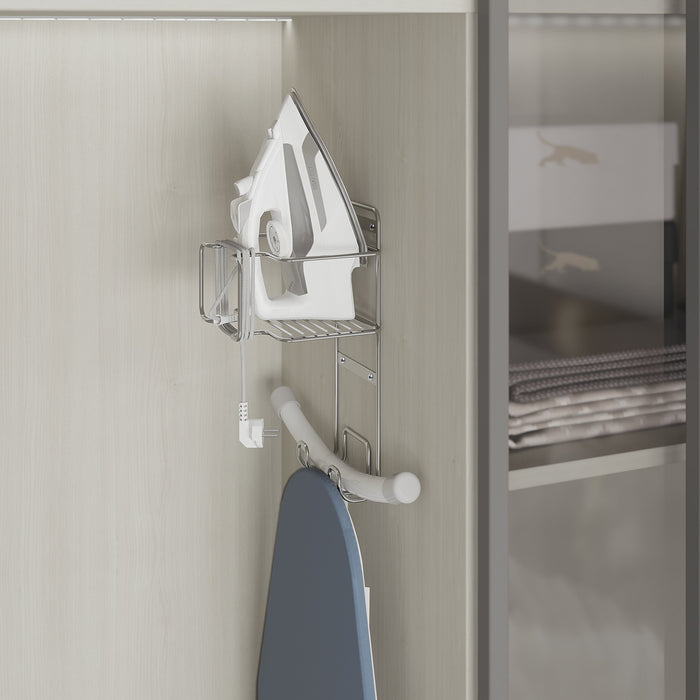 Halter Bügeleisen Bügelbrett, Stahl, Verchromt