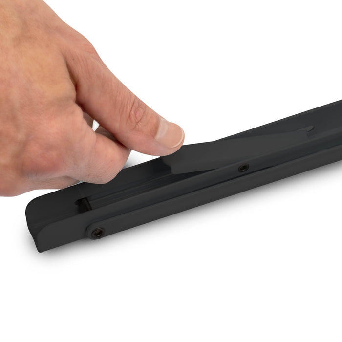 Satz Klappbarer Stützen, L 203mm, Stahl, Schwarz lackiert