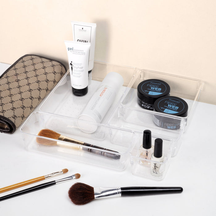 Organizer-Würfel-8er Cube Kit für Schublade, Kunststoff, Transparent