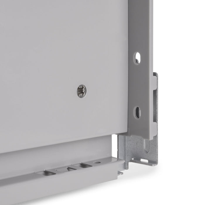 Aussenschublade Vertex mit 3D-Regelung, Höhe 131mm, 40Kg, Tiefe 500mm, Stahl, Grau metallic