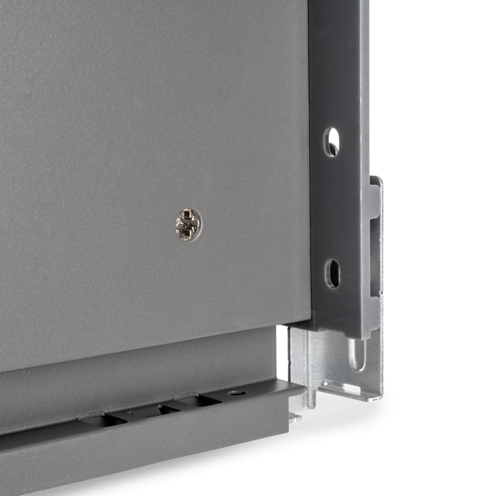 Aussenschublade Vertex mit 3D-Regelung, Höhe 178mm, 40Kg, Brettstärke von 18mm, Tiefe 450mm, Stahl, Anthrazitgrau