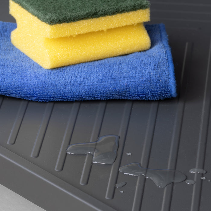 Schutz Böden von Küchenmöbeln Modell Sink, M60, 567x580mm, Brettstärke 16mm, schneidbar, Kunststoff, Anthrazitgrau