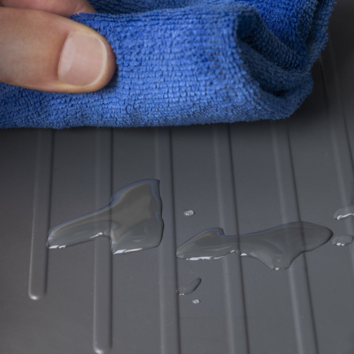 Schutz Böden von Küchenmöbeln Modell Sink, M80, 767x580mm, Brettstärke 16mm, schneidbar, Kunststoff, Anthrazitgrau