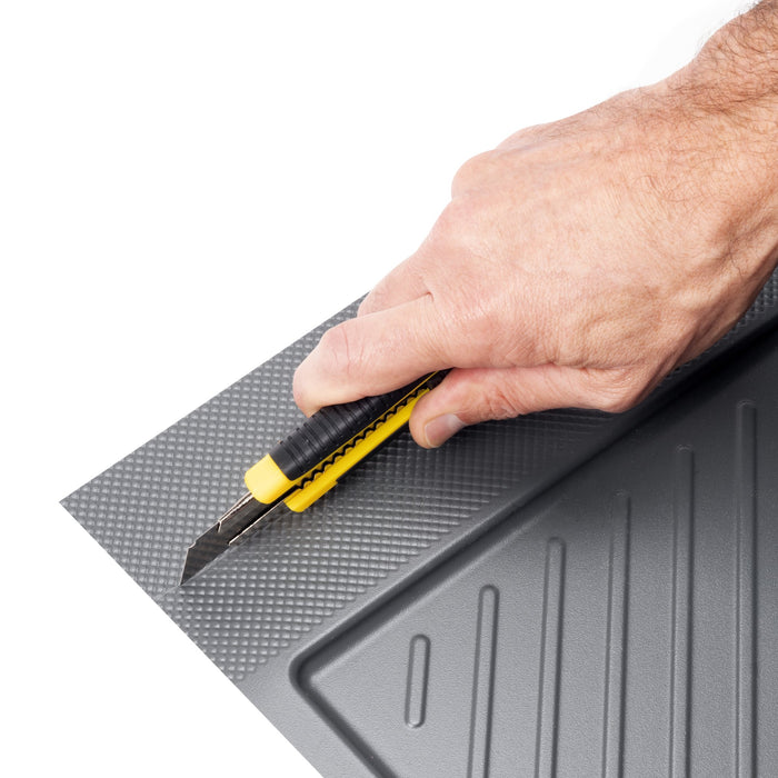 Schutz Böden von Küchenmöbeln Modell Sink, M60, 567x580mm, Brettstärke 16mm, schneidbar, Kunststoff, Anthrazitgrau