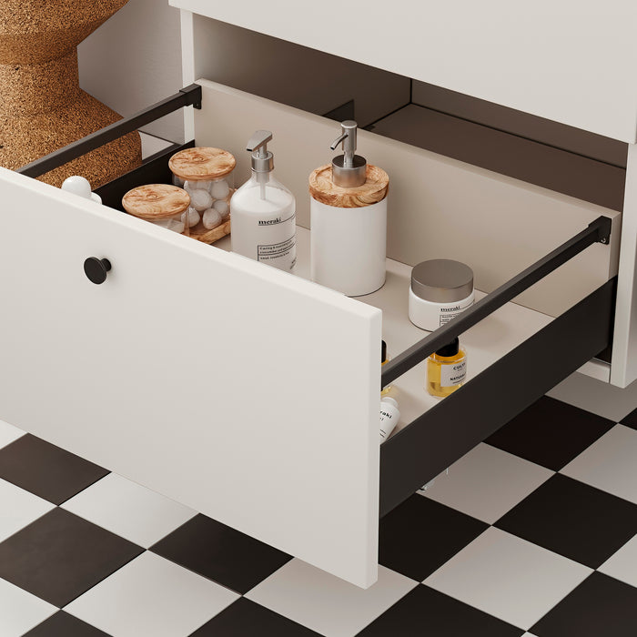 Emuca NEU | Aussenschublade Simplex 25kg Höhe 88mm, Tiefe 440mm, Stahl, Anthrazitgrau