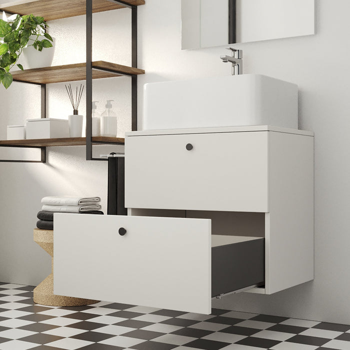 Aussenschublade Simplex 25kg Höhe 122mm, Tiefe 490mm, Stahl, Anthrazitgrau