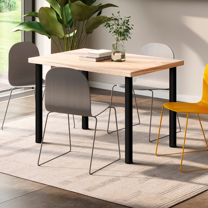 Emuca NEU | Lot von 4 Tischbeine, Durchmesser 60mm, H 830mm, Stahl, Schwarz