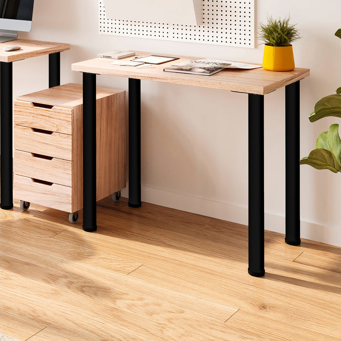 Emuca NEU | Lot von 4 Tischbeine, Durchmesser 60mm, H 830mm, Stahl, Schwarz