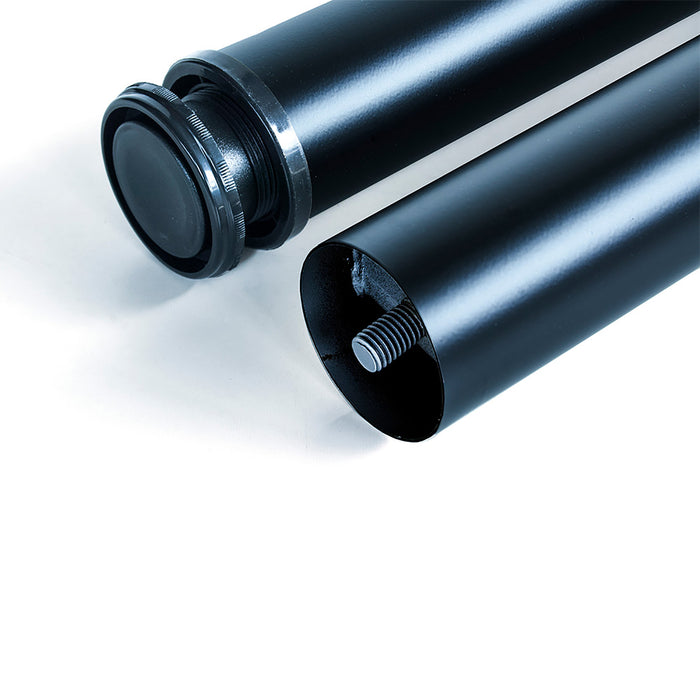 Emuca NEU | Lot von 4 Tischbeine, Durchmesser 60mm, H 830mm, Stahl, Schwarz