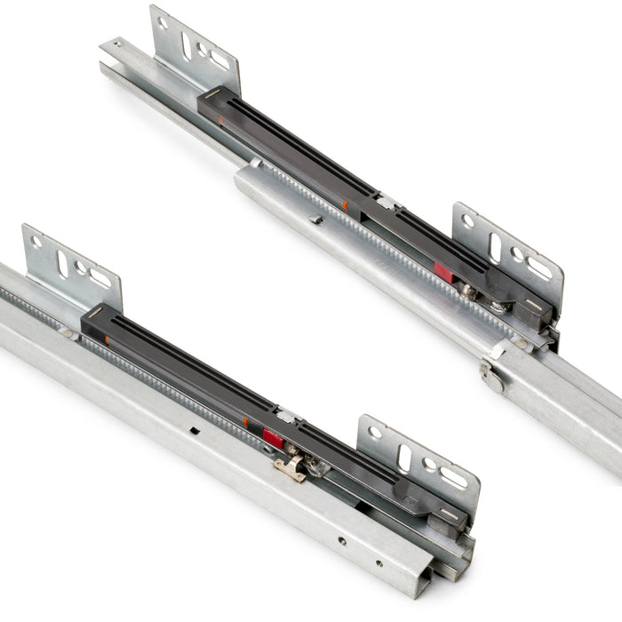 Auszugswagen Titane mit Unterfederung und sanfter Schließung, Modul 400mm, Stahl, Anthrazitgrau