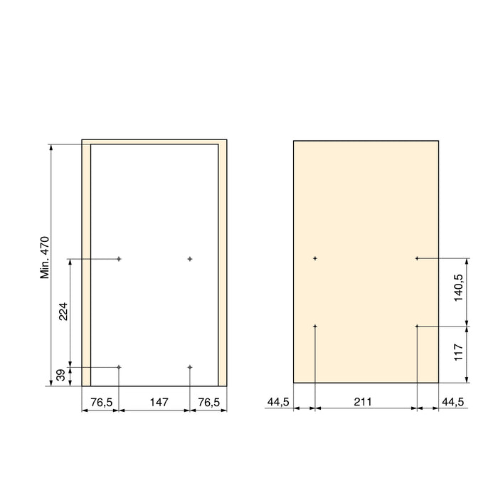 Emuca NEU | Auszugswagen Titane mit Unterfederung und sanfter Schließung, Modul 300mm, Stahl, Anthrazitgrau