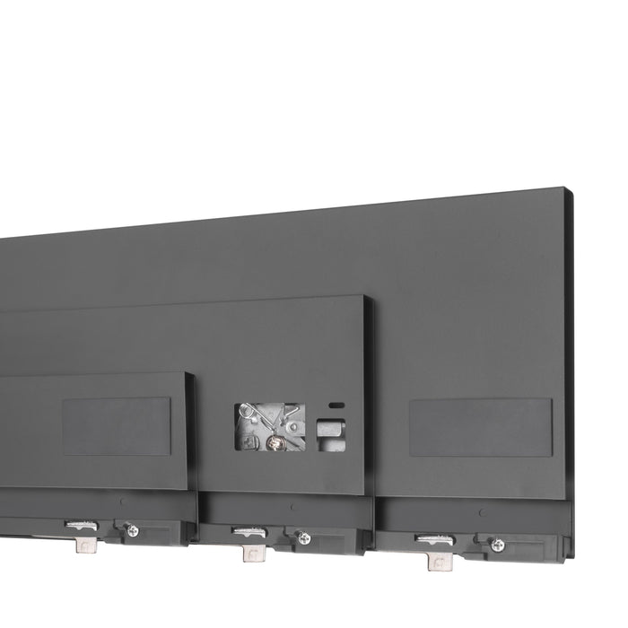 Außenschublade Protone 30Kg, Führungen mit vollständigem Auszug und sanftem Verschluss, Höhe 93mm, Tiefe 400mm, Stahl, Anthrazitgrau