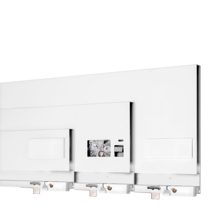 Emuca NEU | Außenschublade Protone 30Kg, Führungen mit vollständigem Auszug und sanftem Verschluss, Höhe 93mm, Tiefe 300mm, Stahl, Weiß lackiert