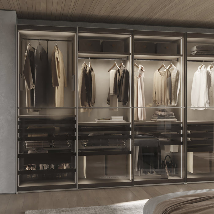 Schublade für Schränke und Kommoden Quartz, 440mm (M60), Stahl, Titanium