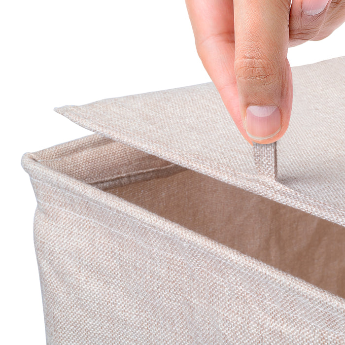 Emuca NEU | Wäschekorb für Schränke und Kommoden Quartz, 418x320x400mm, Stahl und Stoff, Titanium