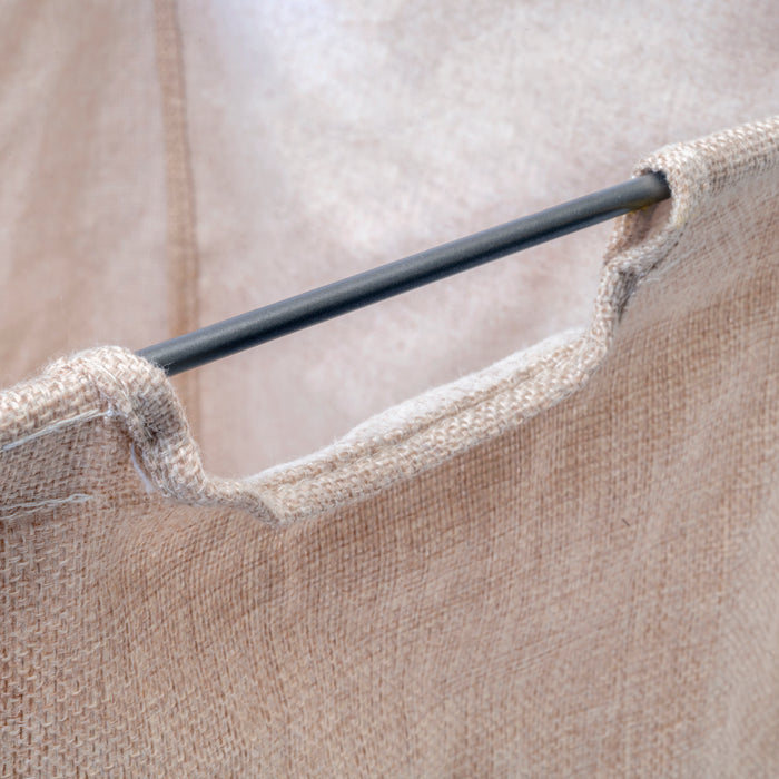 Emuca NEU | Wäschekorb für Schränke und Kommoden Quartz, 418x320x400mm, Stahl und Stoff, Titanium