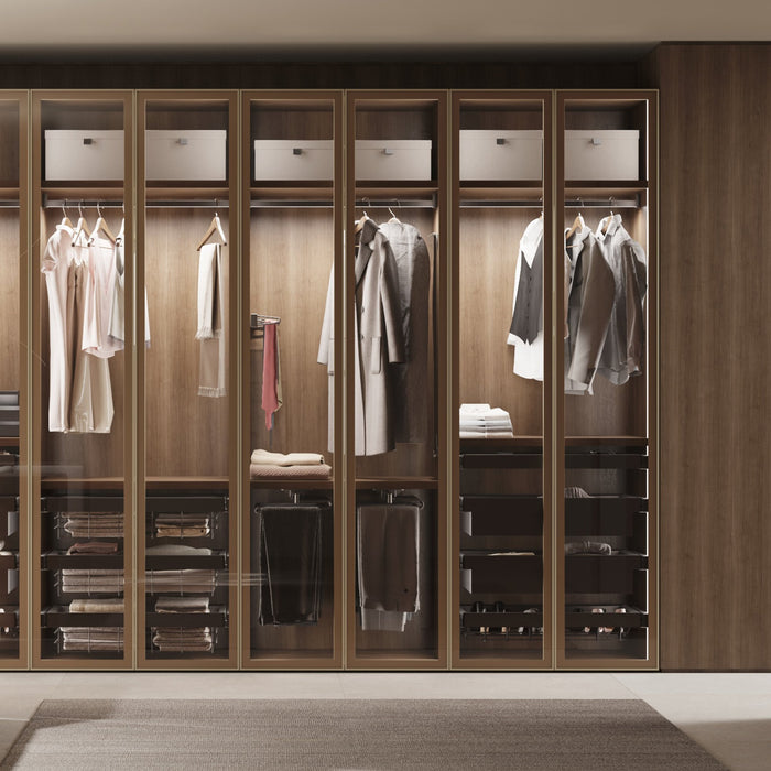 Ausziehbarer Hosenbügel, 11 Stangen, Vollauszüge, Stahl, Titanium