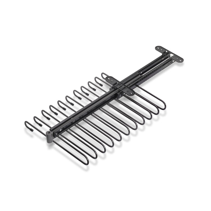 Ausziehbarer Hosenbügel, 11 Stangen, Vollauszüge, Stahl, Titanium