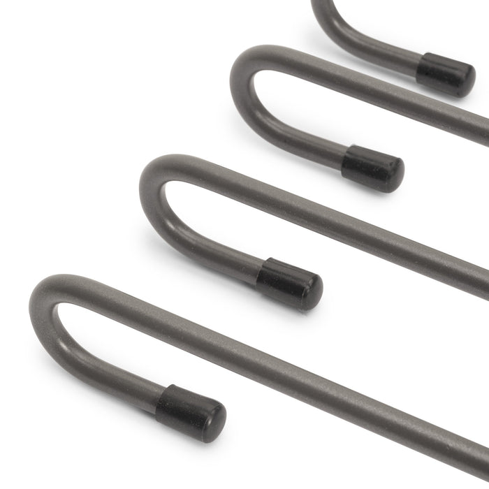 Ausziehbarer Hosenbügel, 11 Stangen, Vollauszüge, Stahl, Titanium