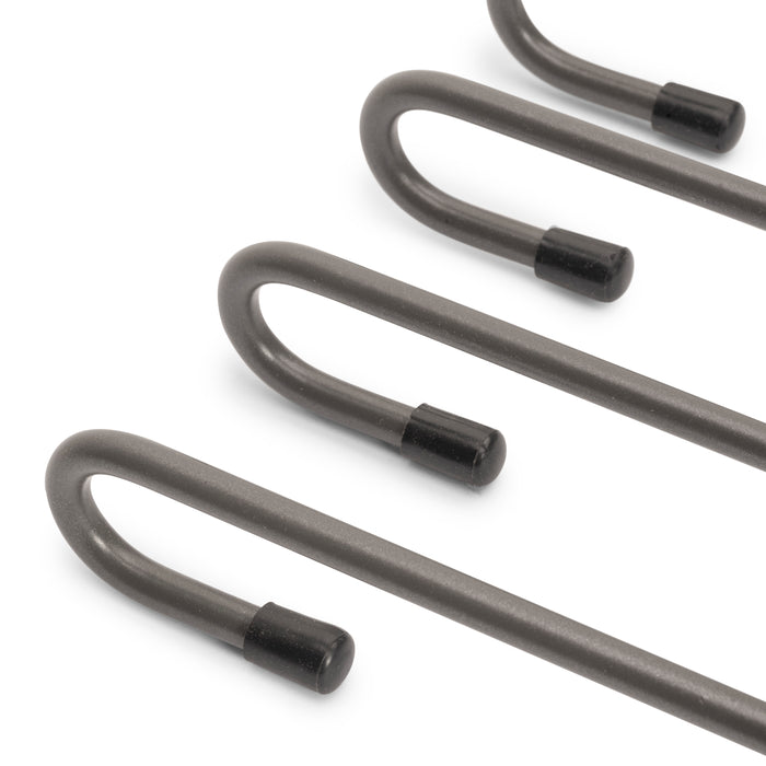 Emuca NEU | Ausziehbarer Hosenbügel, 11 Stangen, Vollauszüge, Stahl, Titanium