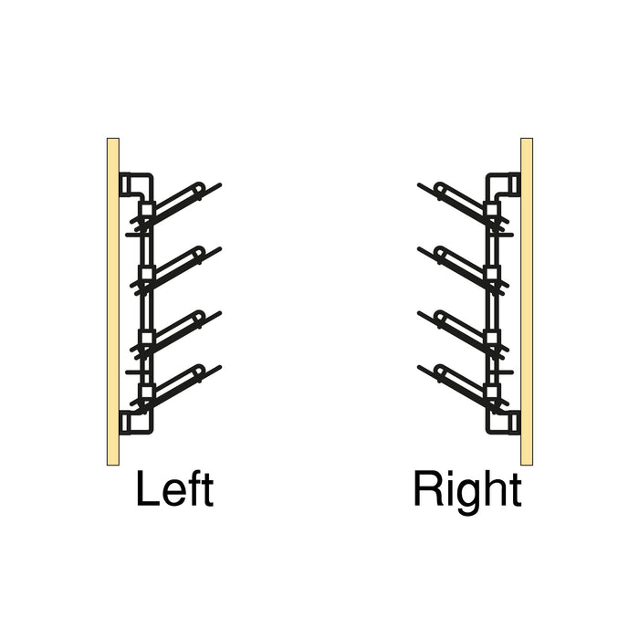 Ausziehbares seitliches Schuhregal für Schränke und begehbare Kleiderschränke Quartz, Rechts, Stahl, Titanium
