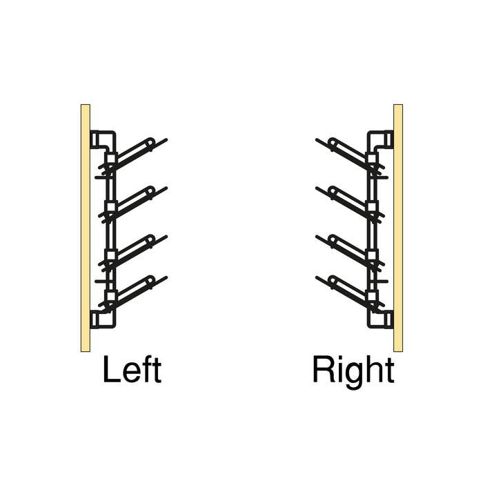 Emuca NEU | Ausziehbares seitliches Schuhregal für Schränke und begehbare Kleiderschränke Quartz, Links, Stahl, Titanium