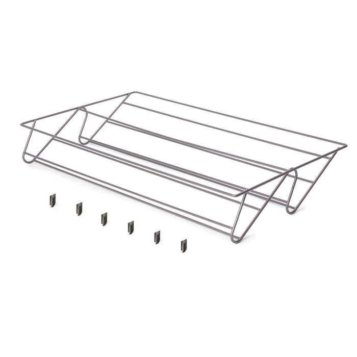 Emuca NEU | Schuhschublade für Schränke und Kommoden Quartz, 640 (M80), Stahl, Titanium
